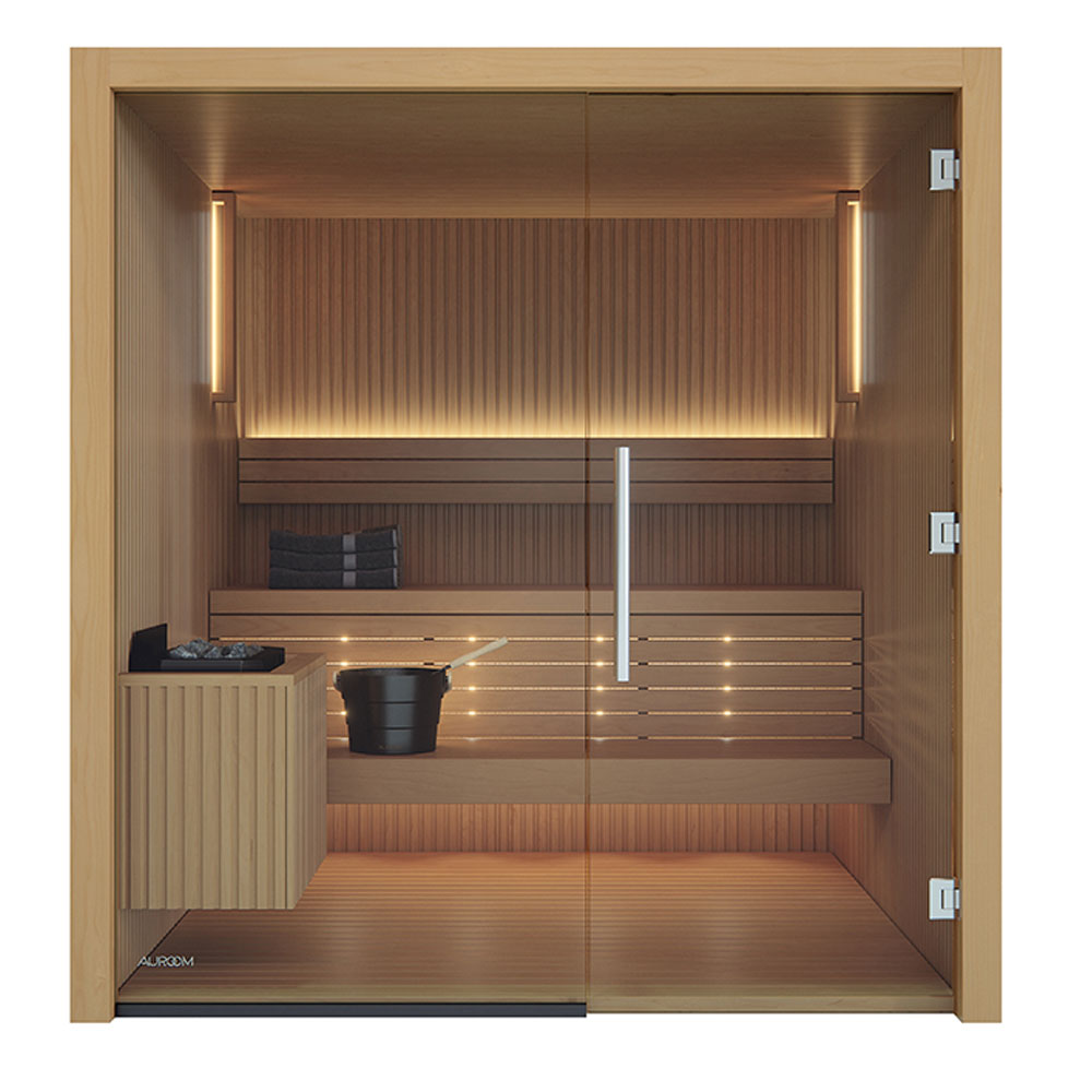 Auroom Libera Glass indoor home sauna kit