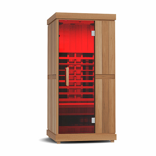 finnmark 1-person home infrared sauna kit 120v