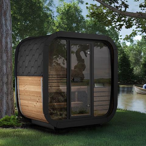 Sauna Life Cube Luxury CL4 Outdoor Home Sauna Kit 